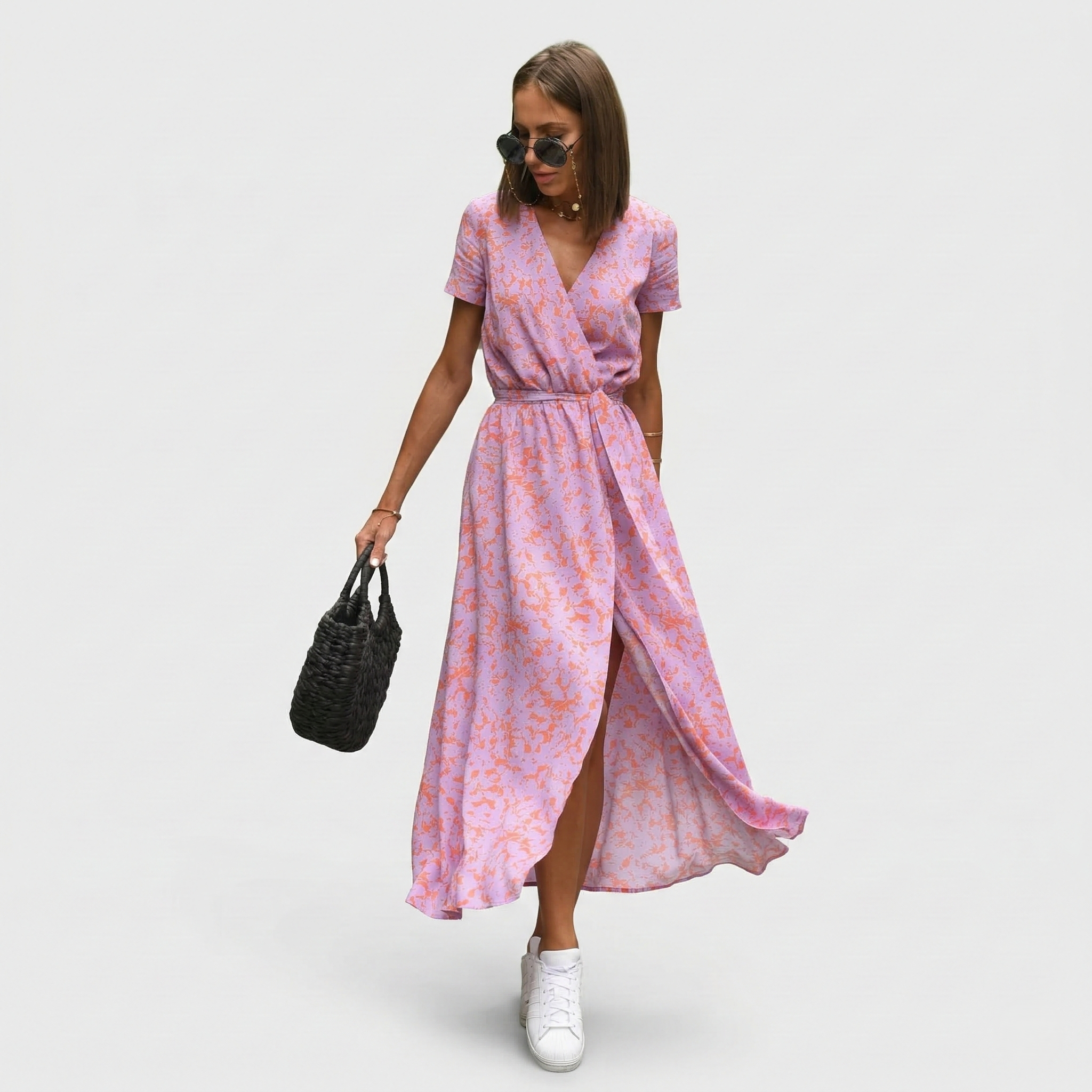 Light pink print / 2XL