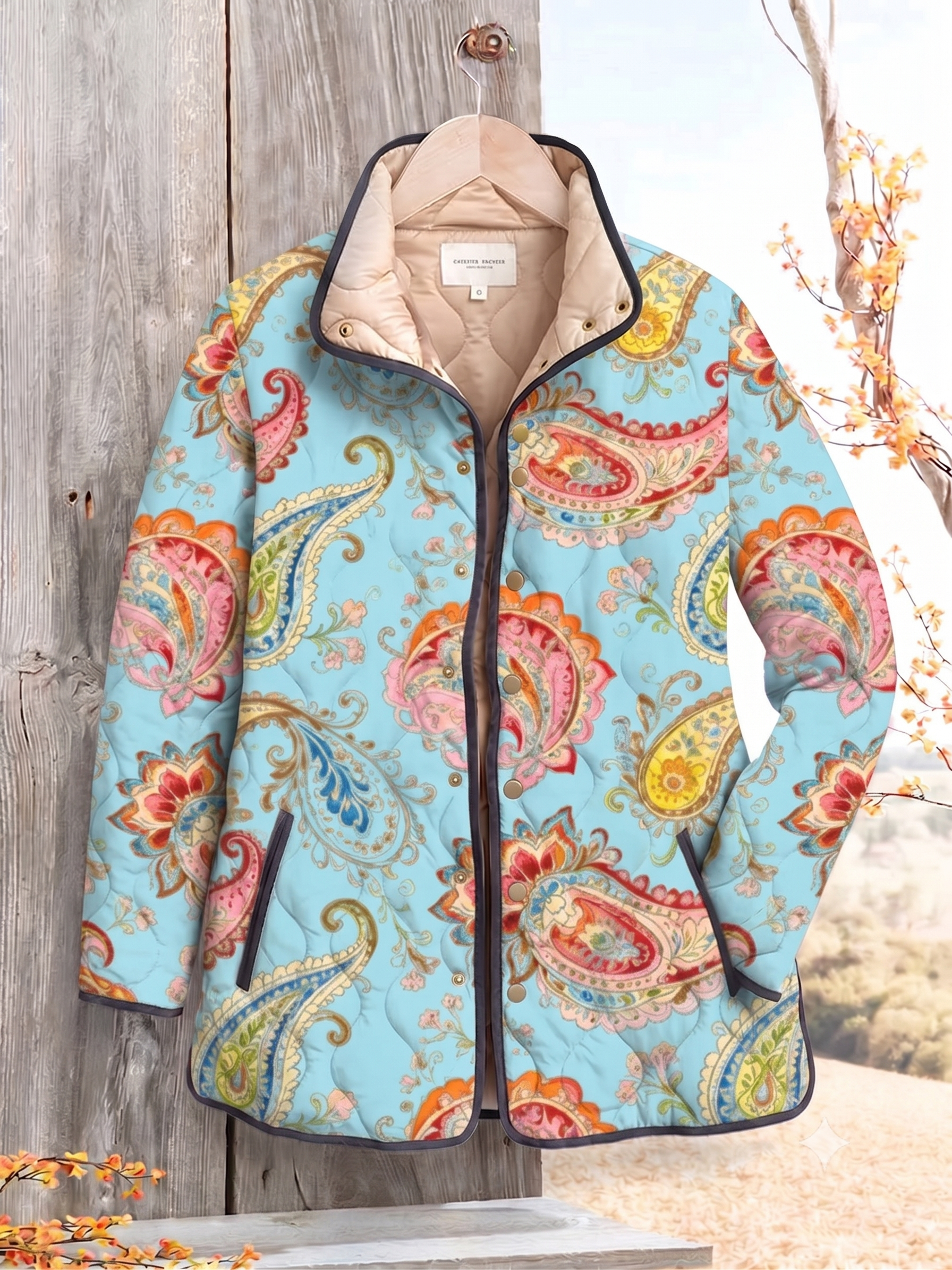 Blue Floral / 3XL