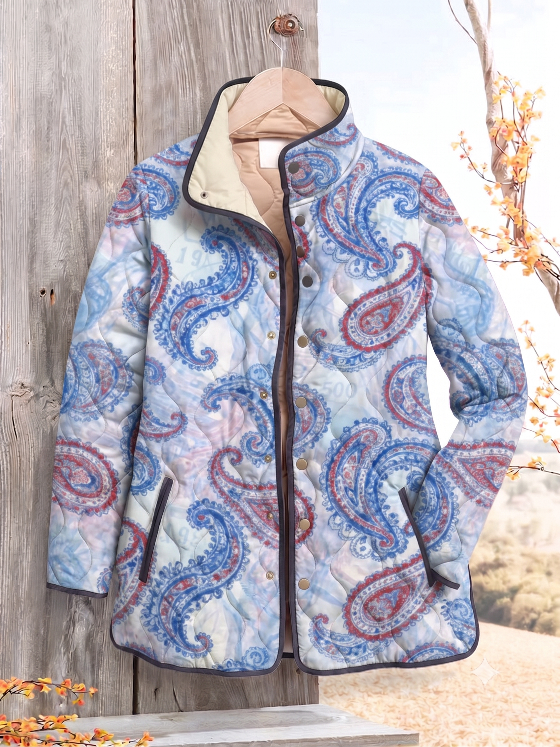 Blue Floral / 3XL