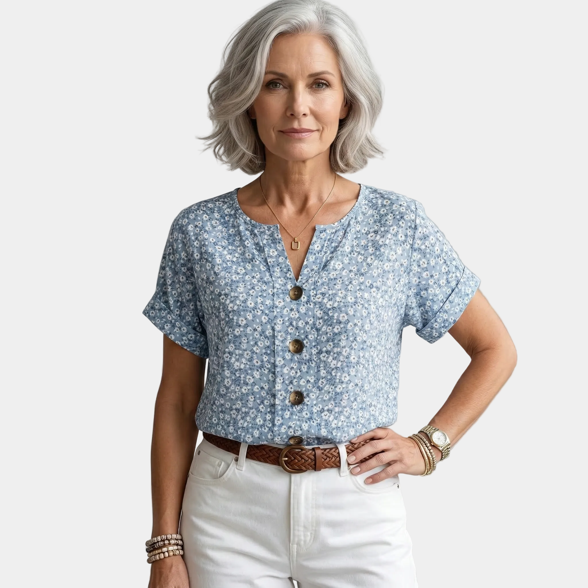 Floral Blue / 5XL