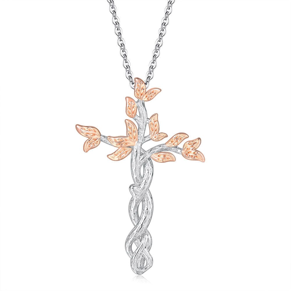 Silver with Rose Gold