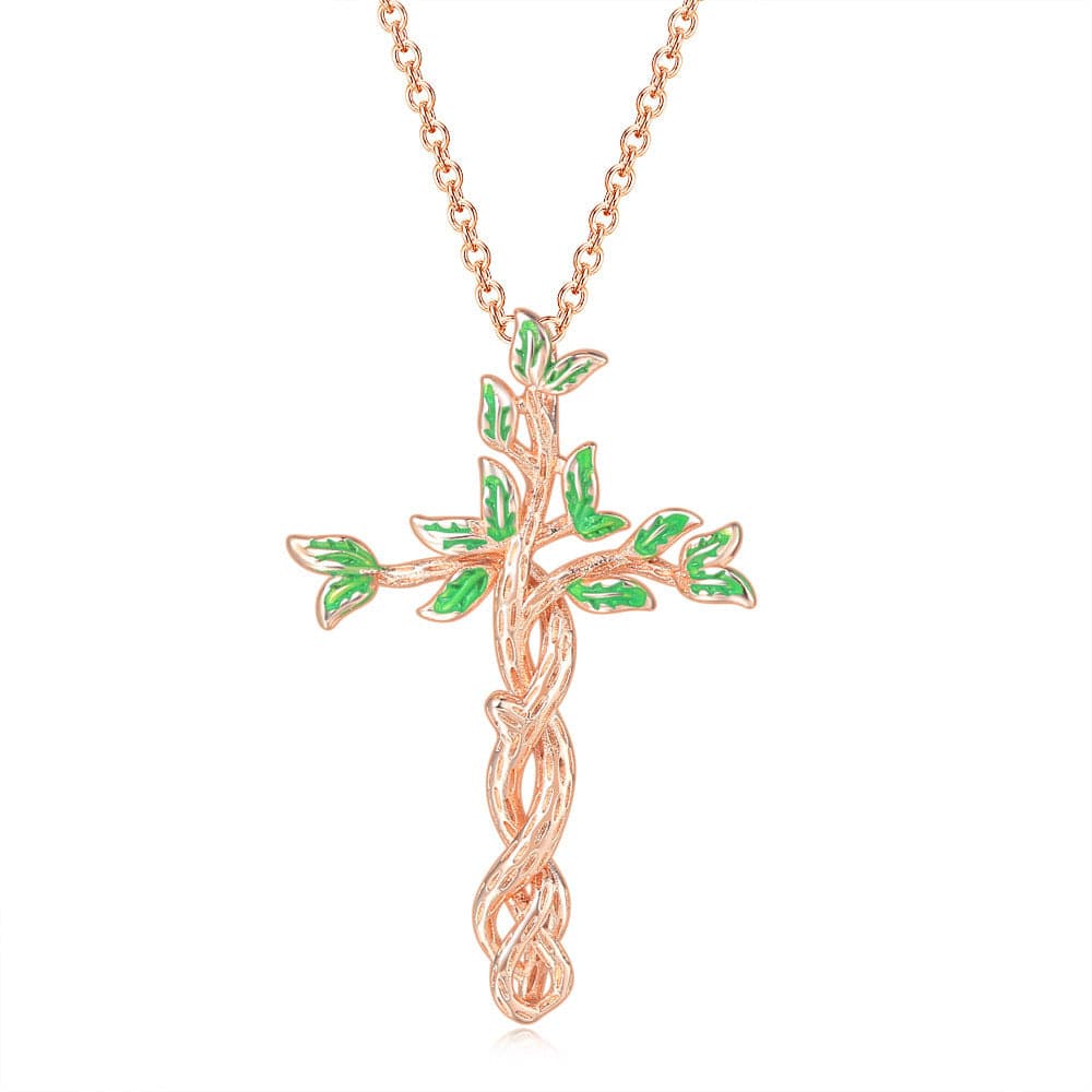 Rose Gold with Green