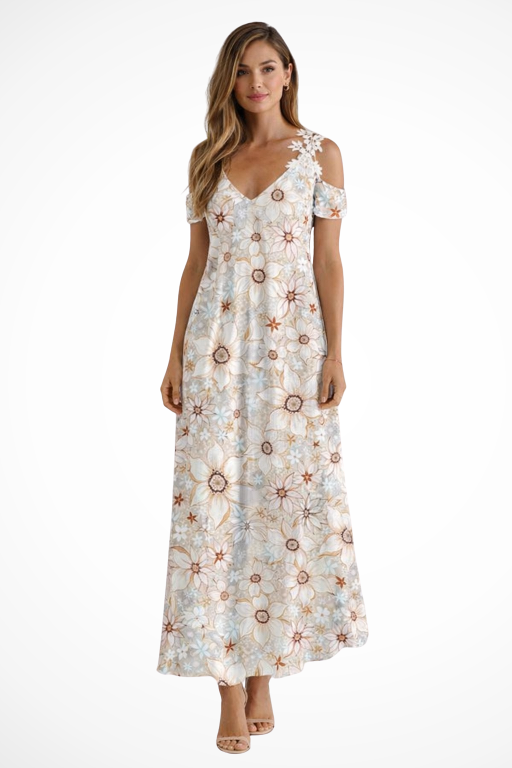 Off White Floral / XXL