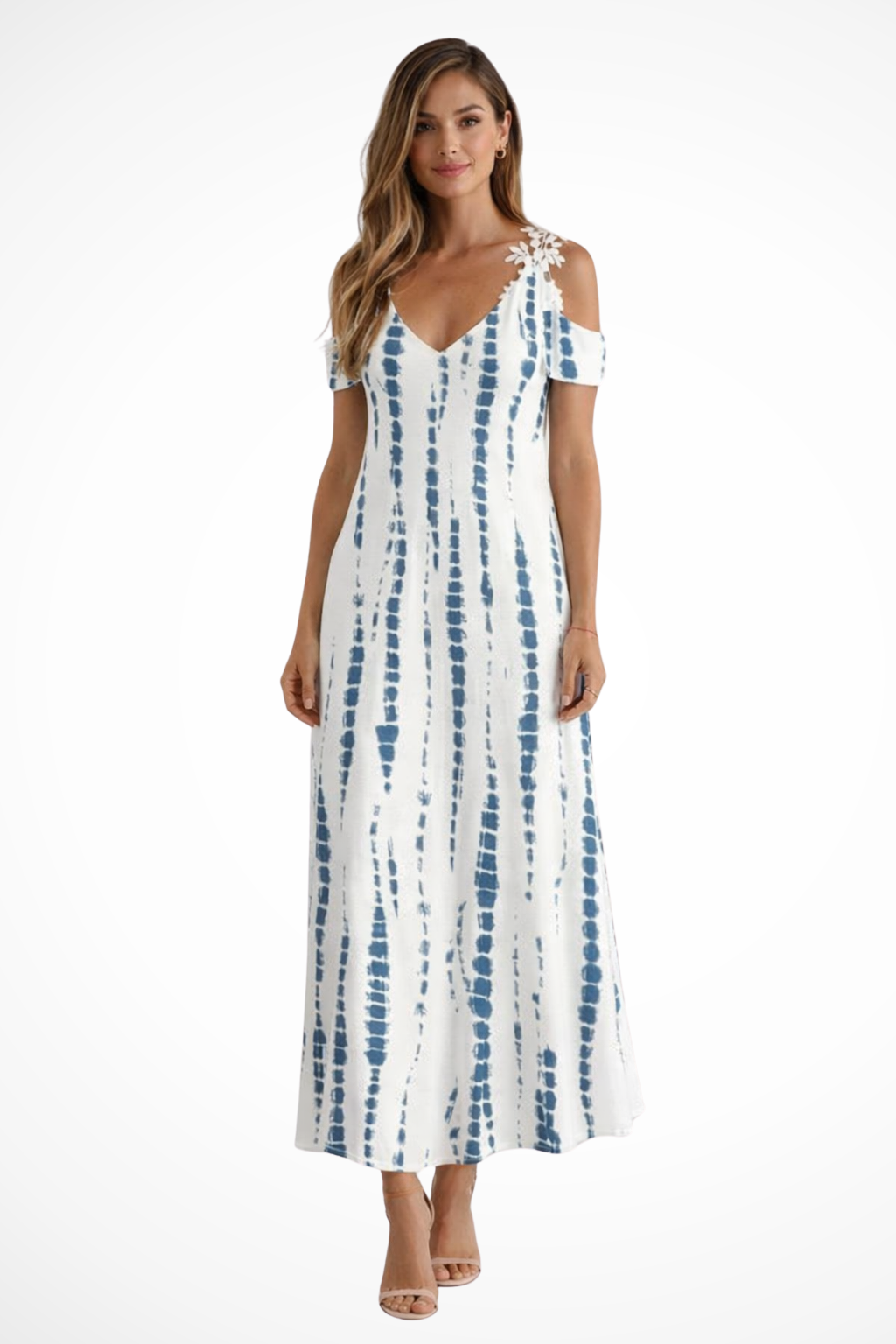 White Blue Tie Dye / XXL